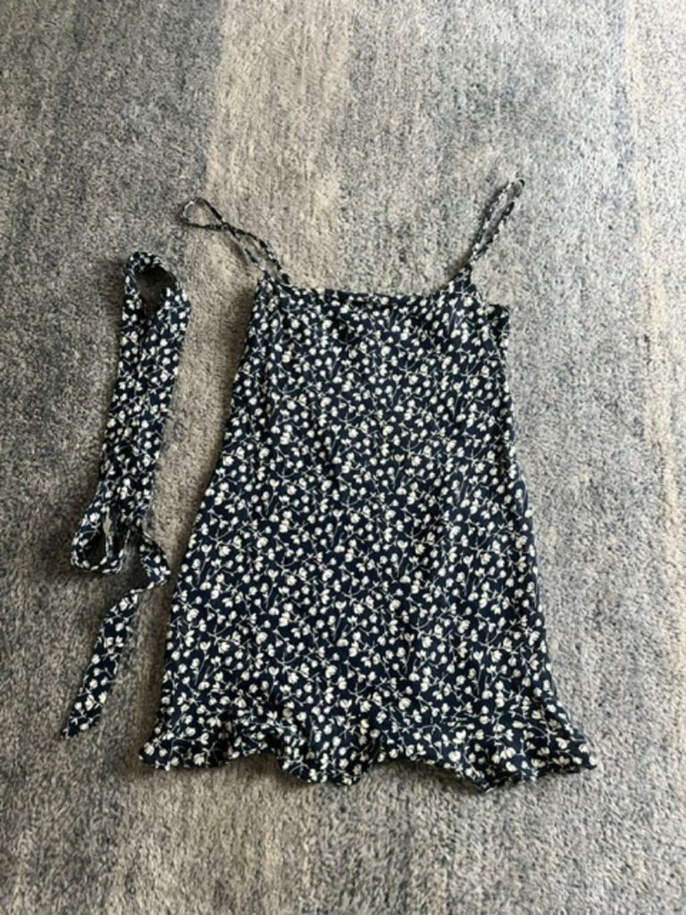 Women's navy floral Reformation slip dress size 0